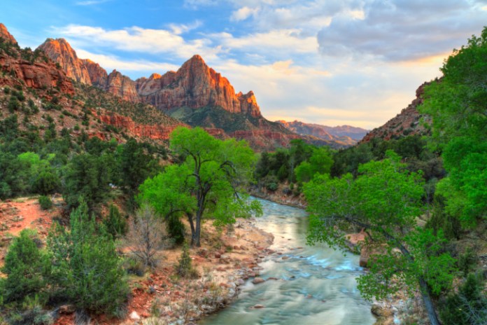 Zion Canyon Sunset 